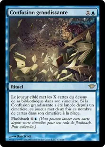 Confusion grandissante, carte Magic DKA 41 — extension Obscure Ascension