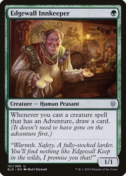 Edgewall Innkeeper, Magic card ELD 151 — Throne of Eldraine set