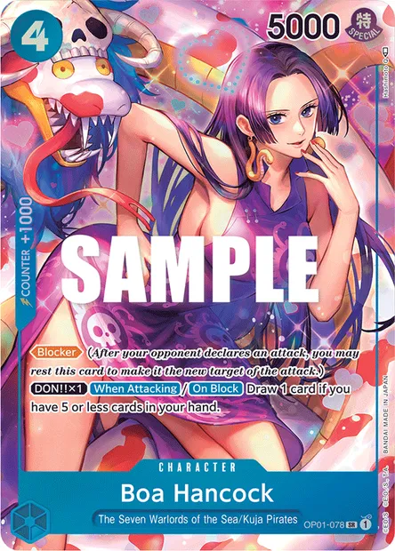 Boa Hancock, One Piece card OP01-078 — ROMANCE DAWN set