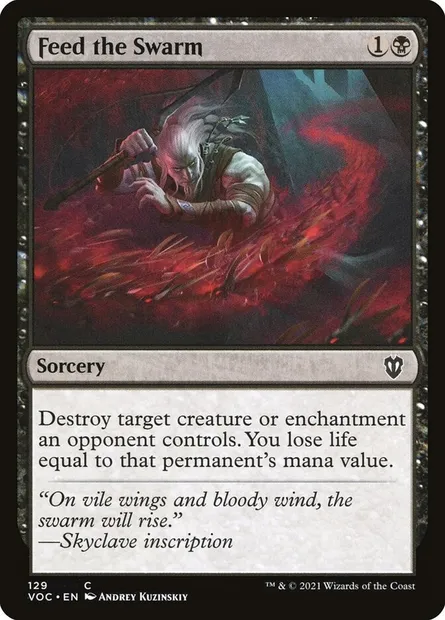 Feed the Swarm, Magic card VOC 129 — Crimson Vow Commander set