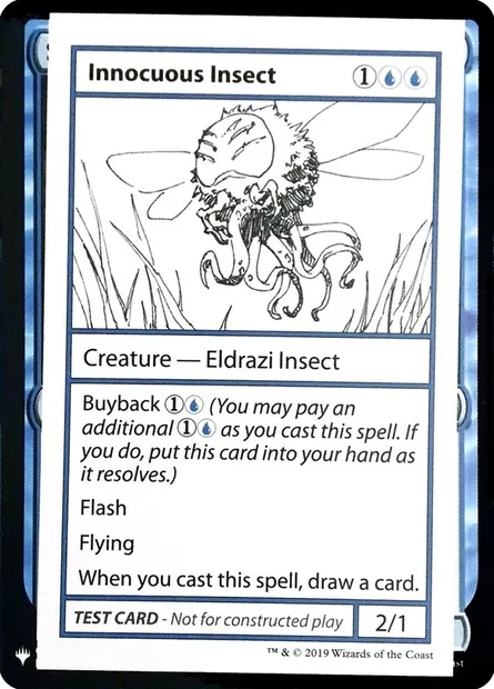 Innocuous Insect, Magic card CMB1 23 — Mystery Booster Playtest Cards 2019 set
