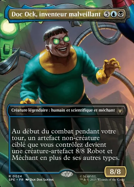 Doc Ock, inventeur malveillant, carte Magic SPE 24 — extension Marvel's Spider-Man Eternal