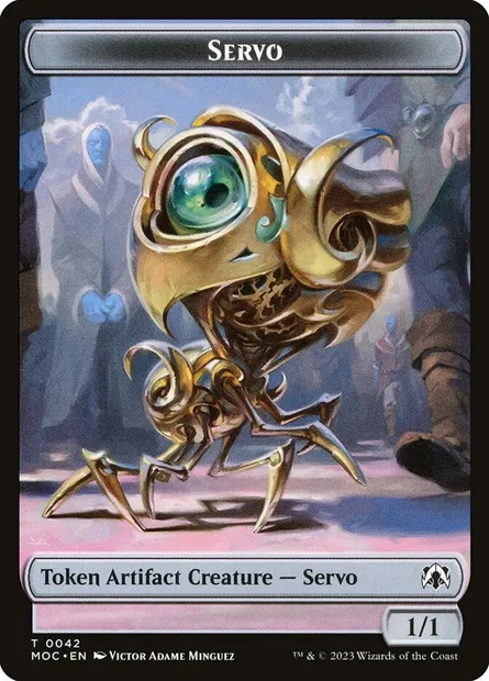 Servo, Magic card TMOC 42 — March of the Machine Commander Tokens set