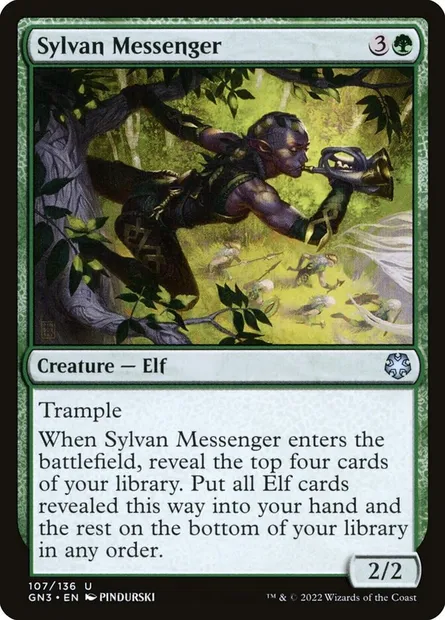 Sylvan Messenger, Magic card GN3 107 — Game Night: Free-for-All set