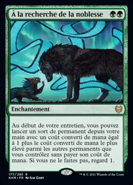 À la recherche de la noblesse, carte Magic KHM 177 — extension Kaldheim