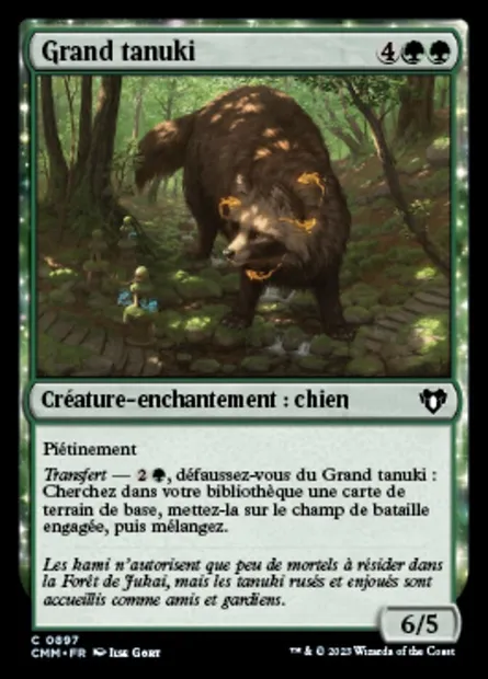 Grand tanuki, carte Magic CMM 897 — extension Commander Masters
