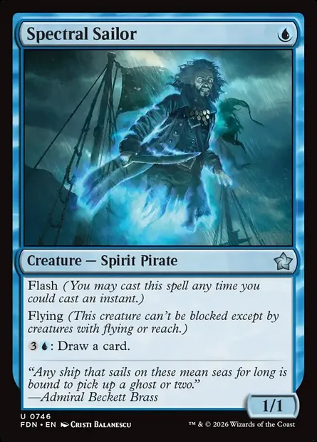 Spectral Sailor, Magic card FDN 746 — Foundations set