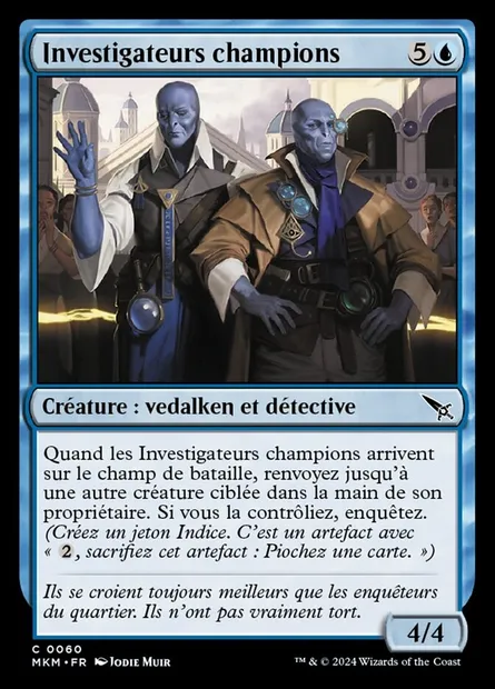 Investigateurs champions, carte Magic MKM 60 — extension Murders at Karlov Manor