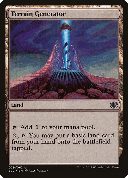 Terrain Generator, Magic card JVC 29 — Duel Decks Anthology: Jace vs. Chandra set