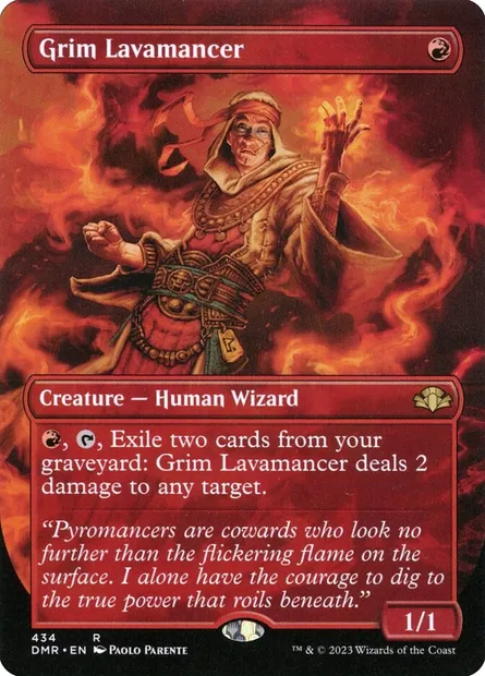 Grim Lavamancer, Magic card DMR 434 — Dominaria Remastered set