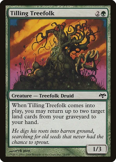 Tilling Treefolk, Magic card EVE 78 — Eventide set