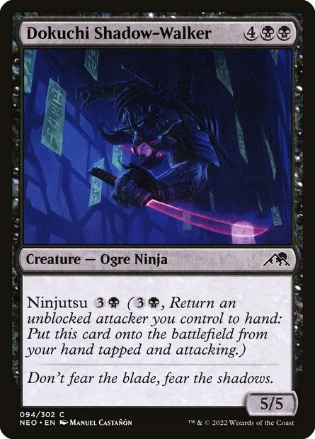 Dokuchi Shadow-Walker, Magic card NEO 94 — Kamigawa: Neon Dynasty set