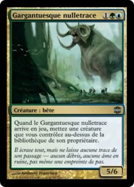 Gargantuesque nulletrace, carte Magic ARB 102 — extension La Renaissance d'Alara