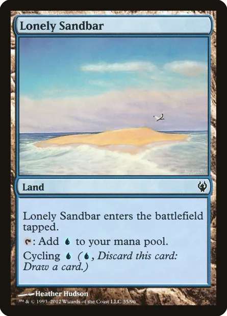 Lonely Sandbar, Magic card DDJ 35 — Duel Decks: Izzet vs. Golgari set