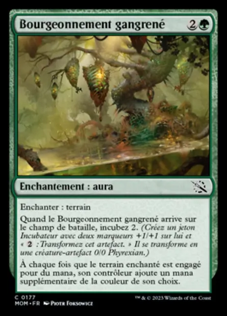 Bourgeonnement gangrené, carte Magic MOM 177 — extension L'invasion des machines