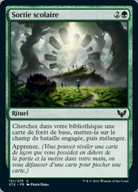 Sortie scolaire, carte Magic STX 131 — extension Strixhaven: l'Académie des Mages