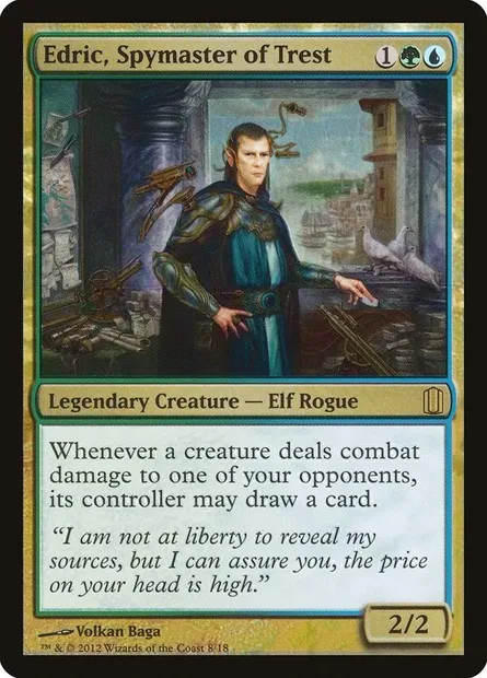 Edric, maître espion de Trest, carte Magic CM1 8 — extension Commander's Arsenal