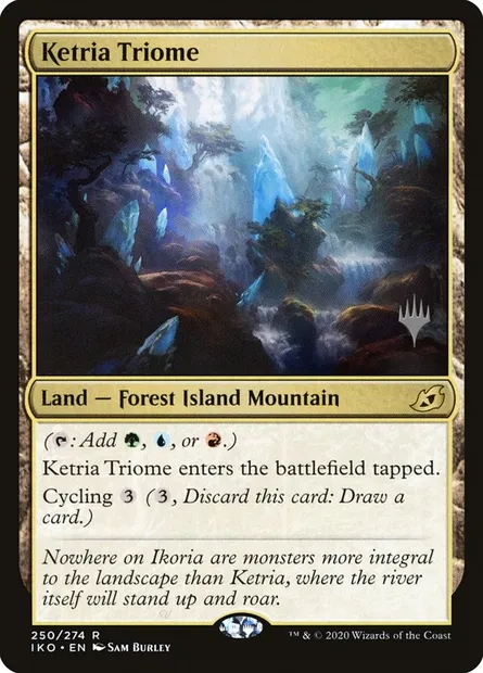 Ketria Triome, Magic card PIKO 250p — Ikoria: Lair of Behemoths Promos set