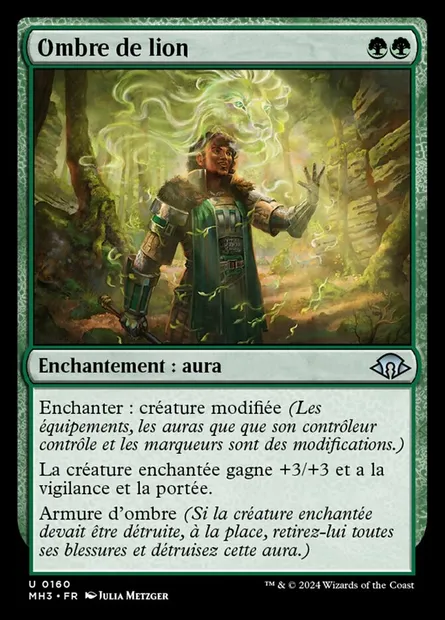 Ombre de lion, carte Magic MH3 160 — extension Modern Horizons 3