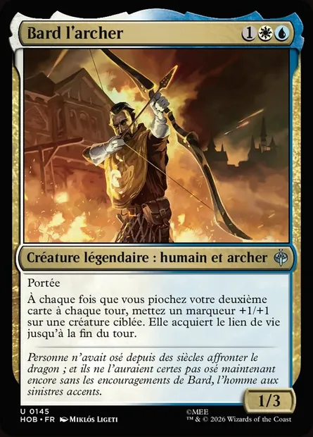 Bard l'archer, carte Magic HOB 145 — extension The Hobbit