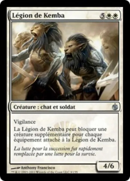 Légion de Kemba, carte Magic MBS 9 — extension Mirrodin assiégé