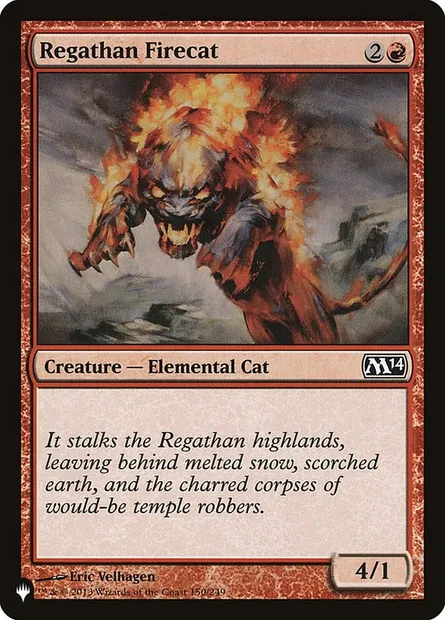 Regathan Firecat, Magic card PLST M14-150 — The List set