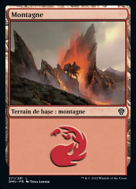 Montagne, carte Magic DMU 271 — extension Dominaria Uni