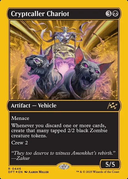 Cryptcaller Chariot, Magic card DFT 446 — Aetherdrift set