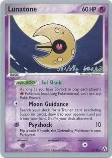 Lunatone, Pokémon card WCD06 020 — World Championship Decks 2006 set