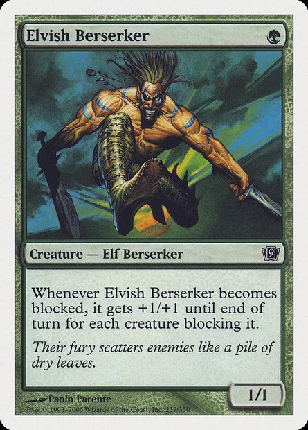 Berserker elfe, carte Magic 9ED 237 — extension Neuvième Edition