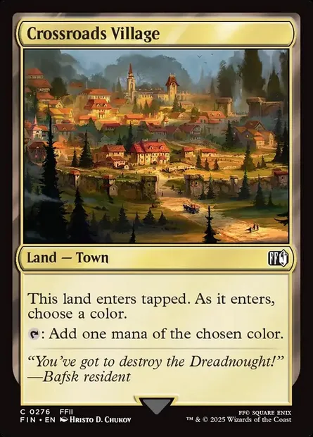 Crossroads Village, Magic card FIN 276 — Final Fantasy set