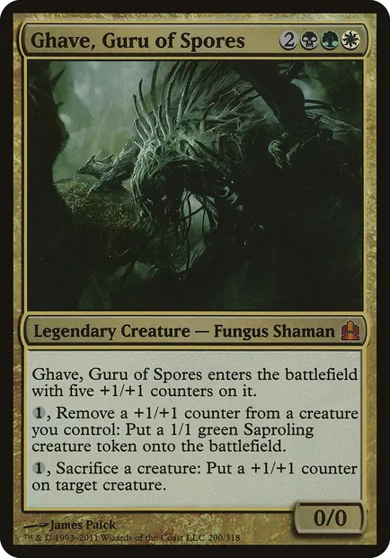 Ghave, Guru of Spores, Magic card OCMD 200 — Commander 2011 Oversized set