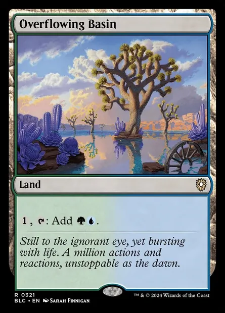 Overflowing Basin, Magic card BLC 321 — Bloomburrow Commander set