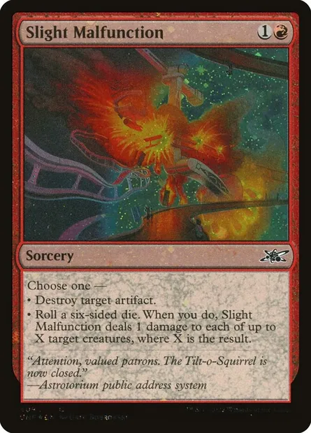 Slight Malfunction, carte Magic UNF 409 — extension Unfinity