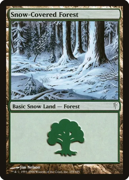 Forêt enneigée, carte Magic CSP 155 — extension Souffle glaciaire