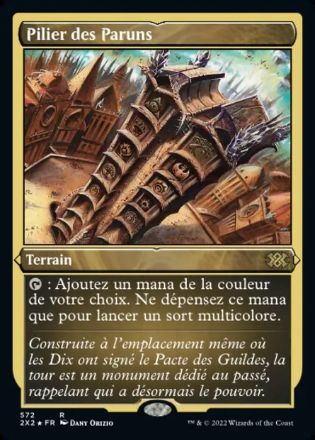 Pilier des Paruns, carte Magic 2X2 572 — extension Double Masters 2022