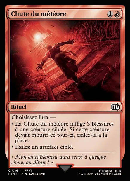 Chute du météore, carte Magic FIN 164 — extension Final Fantasy
