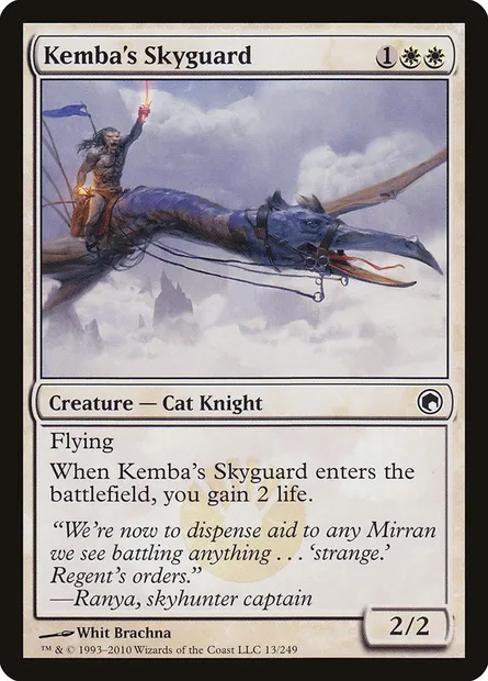 Kemba's Skyguard, Magic card SOM 13 — Scars of Mirrodin set