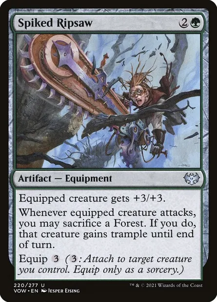 Spiked Ripsaw, Magic card VOW 220 — Innistrad: Crimson Vow set