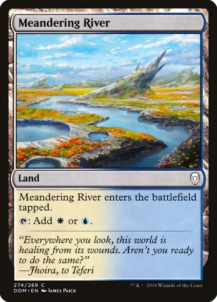 Meandering River, Magic card DOM 274 — Dominaria set