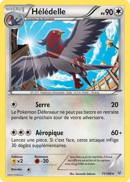 Hélédelle, carte Pokémon ROS 71 — extension Ciel Rugissant