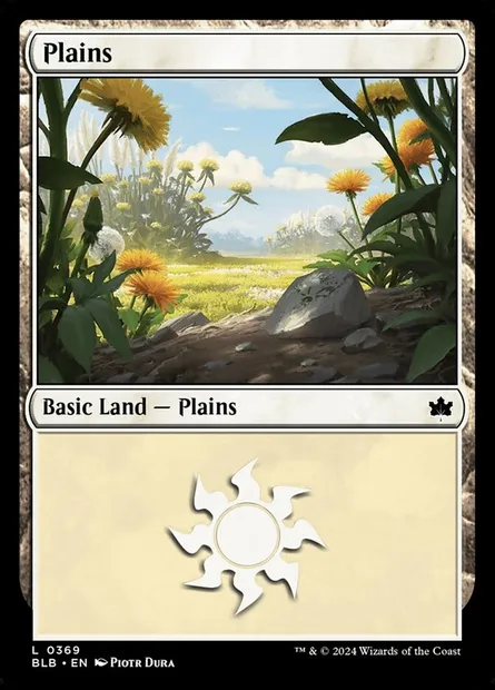 Plains, Magic card BLB 369 — Bloomburrow set