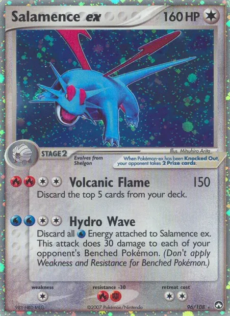 Salamence ex, Pokémon card PK 96 — Power Keepers set