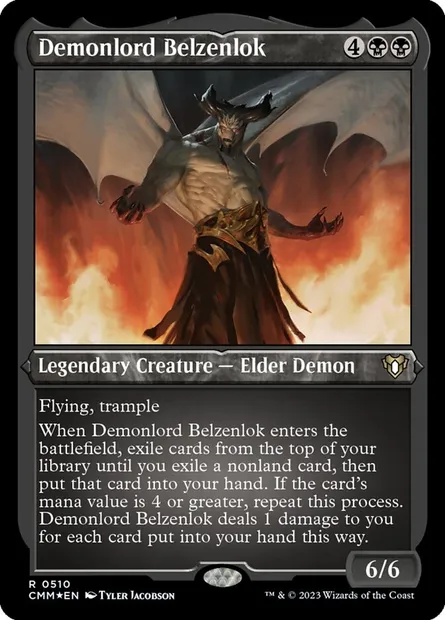 Demonlord Belzenlok, Magic card CMM 510 — Commander Masters set