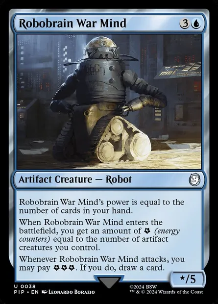 Robobrain War Mind, Magic card PIP 38 — Fallout set