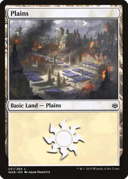 Plains, Magic card WAR 251 — War of the Spark set