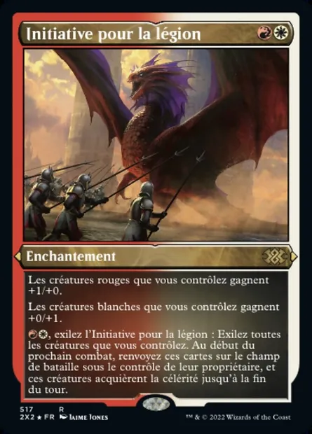 Initiative pour la légion, carte Magic 2X2 517 — extension Double Masters 2022