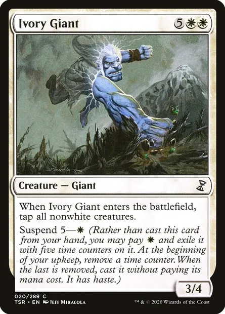 Ivory Giant, Magic card TSR 20 — Time Spiral Remastered set