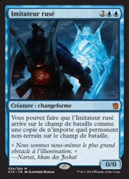 Imitateur rusé, carte Magic KTK 34 — extension Les Khans de Tarkir