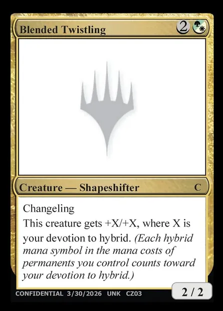 Blended Twistling, carte Magic UNK CZ03 — extension Unknown Event